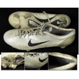 Match worn football Boots Chritiano Ronaldo 2006 - Original match worn shoes (Nike Vapor 1) which