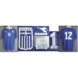 World Cup 1998 match worn football shirt Greece - Ãbersetzen! Griechenland -Trikot 1996 -