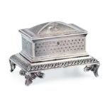 An Ottoman Silver Match Box.