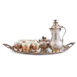 An Ottoman Silver Coffee Set.