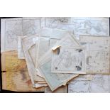 Maps 18th-19th Century. Mixed Lot of 43 Maps Lot of 43 Copper, Steel and Lithographed Maps. Incl