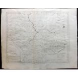 Harrison (Pub) 1789 Map of Leicester & Rutland Copper Engraved Map Published 1789, by John Harrison,