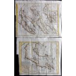 California C1790 Pair of Early Maps by Vaugodny from Diderot's Encyclopedia "Carte de la