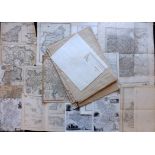 British Maps 18th-19th Century Lot of 19 Incl Yorkshire, Cheshire, Cumberland, Channel Islands,