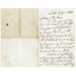 Duke of Wellington autographed letter Autograph, Duke of Wellington, als, folded quarto, two pages
