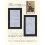 HM Queen Victoria, handwritten letter. Handwritten letter by HM Queen Victoria in German on Balmoral