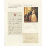 HM Queen Victoria, handwritten letter. HM Queen Victoria - handwritten letter on Windsor Castle