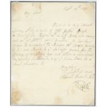 Robert Walpole (Prime Minister) Letter of 14th September. Robert Walpole letter of 14th September,