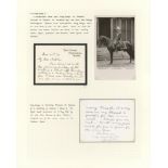 HM King George V - handwritten letter to Edwardo de Martino. HM King George V - handwritten letter