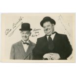 Laurel and Hardy autographed photograph Laurel and Hardy autographed photograph (13cms x 9cms)