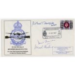 Arthur Harris, Leonard Cheshire, David Shannon rare signed Barnes Wallis FDC Arthur Harris, David