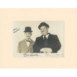 Laurel and Hardy signed photograph A hand signed Laurel and Hardy photograph, Hello Valerie! Size