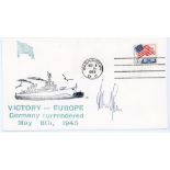 Albert Speer signed 1966 US Victory in Europe Navy Cover with Washington CDS Albert Speer signed