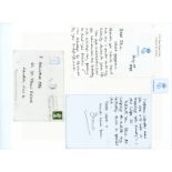 HRH Princess Diana handwritten letter HRH Diana Princess of Wales - handwritten letter (12.5cms x