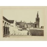 Charles Clifford (1820-1863). Foto de la Catedral de Sevilla, vista desde El Alcázar H. 1862.