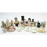 Various items of decorative china, pottery, etc., part w.a.f.