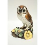 A Royal Crown Derby large model of a Brown Owl; 10" high.