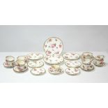 A Hammersley china “Dresden Sprays” pattern twenty-nine piece part tea service, part w.a.f.