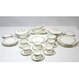 A Wedgwood bone china “India Rose” pattern thirty-seven piece part dinner & tea service.