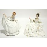 A Royal Doulton figure titled “Pamela”, HN2479; & another titled: “My Love”, HN2339.