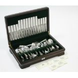 A canteen of George Butler of Sheffield EPNS cutlery comprising one hundred & eight items, in