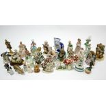 Thirty-five various figure & animal ornaments, part w.a.f.