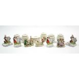 Two “Yardley English Lavender” porcelain figural soap dishes; five ditto ginger jars; a ditto oval