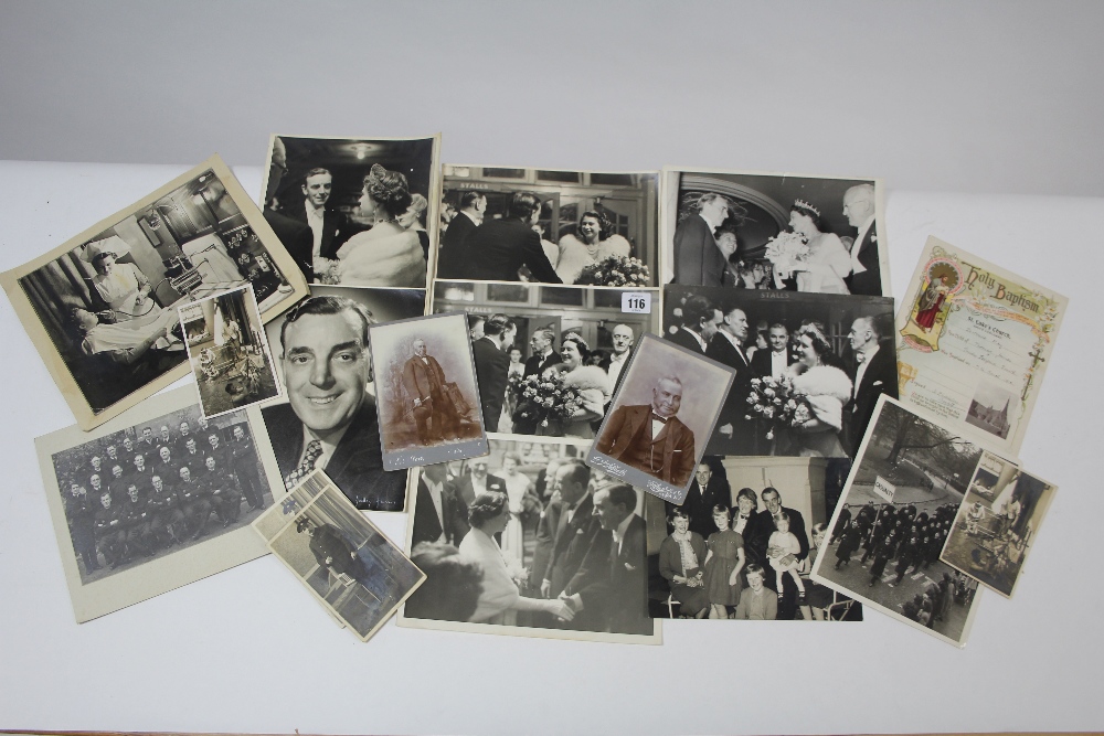 Approximately twenty publicity photographs including six photographs of members of the British royal