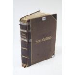 A leather-bound scrap album including numerous newspaper cuttings, telegraphs, etc., all relating to