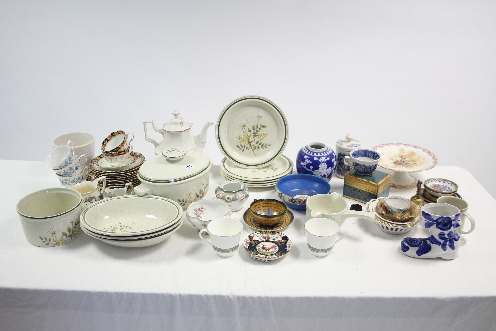 Sixteen items of Royal Doulton "Lambethware" pattern dinner & teaware; together with various items