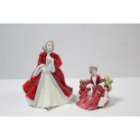 Two Royal Doulton figures “Lydia” (HN 1908), & “Rachel” (HN 2936).