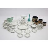 A Ridgways Vinewood “White Mist” pattern thirty-nine piece dinner & tea service; & various items