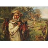 PARK, H. Morley. (Exhib. 1884-95). Titled: "October Pheasant Shoot". Signed, inscribed on label