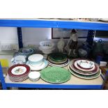 Various items of decorative china & pottery, part w.a.f.