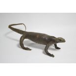 A taxidermist’s sand lizard (agama) native to the Karakum desert, 19” long.