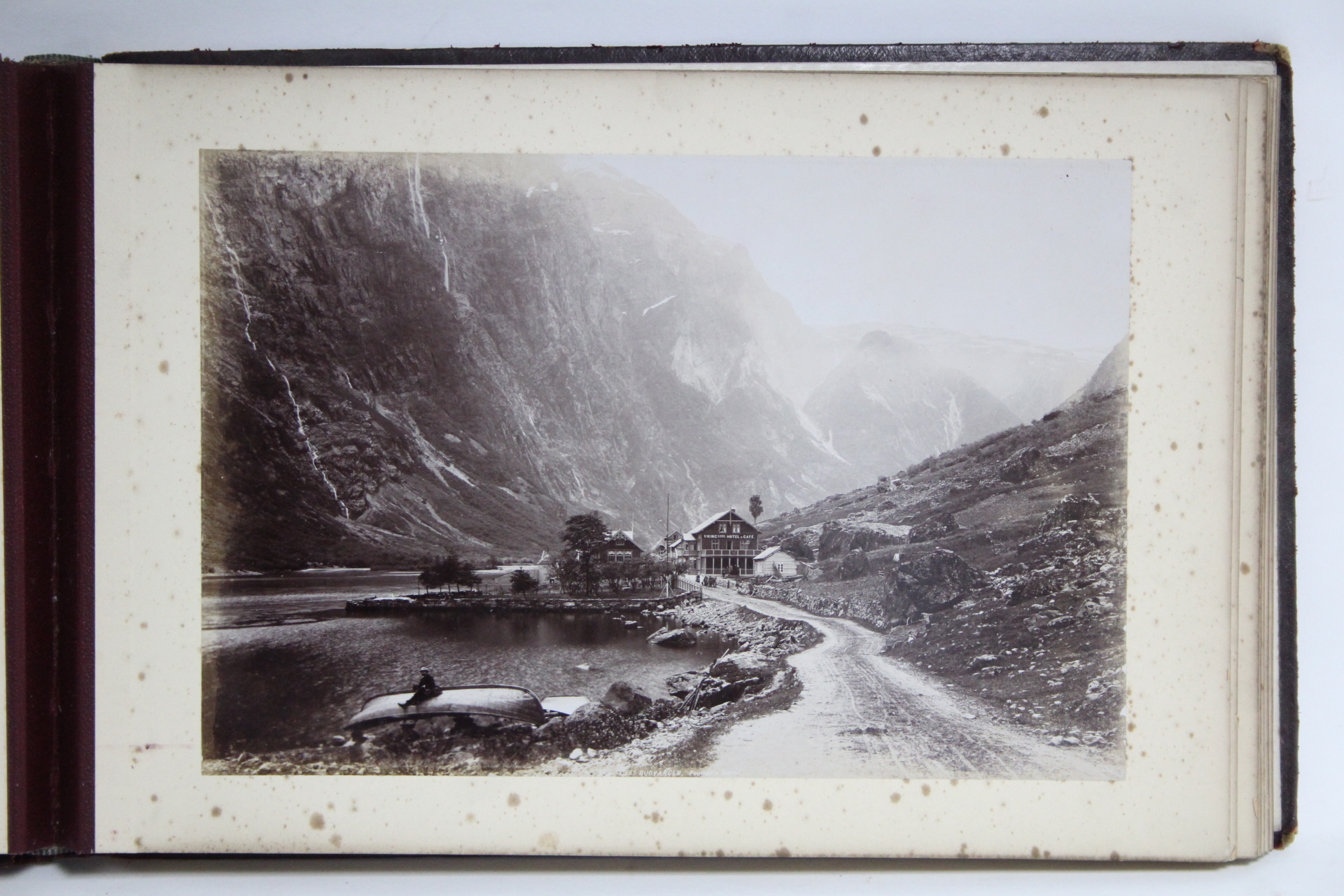 A Victorian leather-bound family photograph album titled: “A CRUISE ON THE MIDNIGHT SUN” - Image 4 of 10