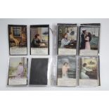 Twelve various sets of “Bamforth Song” postcards.