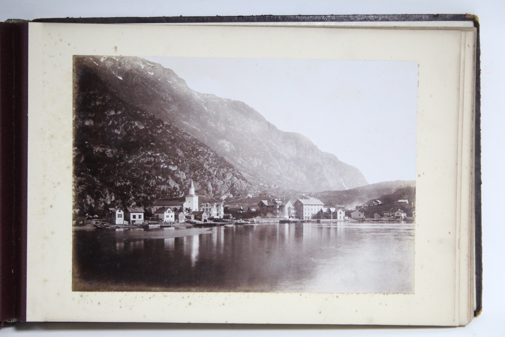 A Victorian leather-bound family photograph album titled: “A CRUISE ON THE MIDNIGHT SUN” - Image 2 of 10