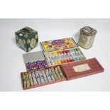 A set of twelve Embassy Christmas crackers; a set of twelve Barratts miniature crackers; a set of