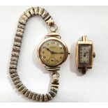 A Zenith ladies’ wristwatch in 9ct. gold case, London hallmarks for 1929, with metal expanding