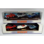 Two Dinky collection scale model box sets “Classic Sports Cars, Series I”; and “Classic British