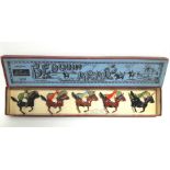 A set of Britains painted lead figures “BEDOUIN ARABS” (No. 164), boxed.