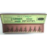 A set of Britains painted lead Types of The Greek Army series figures “GREEK INFANTRY” (No. 171),