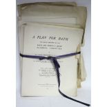 One volume “A Plan For Bath” (1945); together with various other volumes; various prints & picture