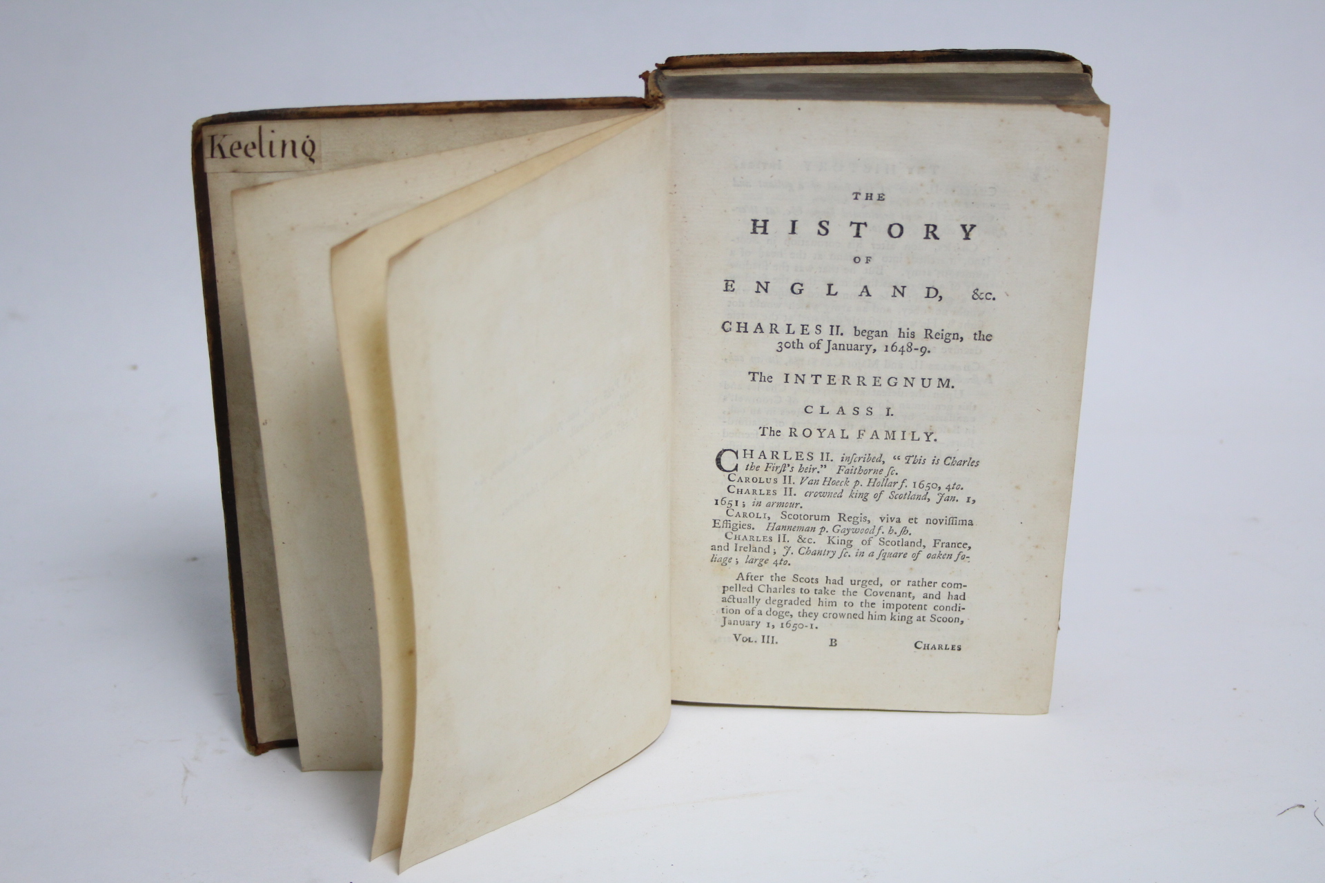 A late 18th century leather-bound volume “A Biographical History of England From Egbert the Great to - Bild 5 aus 5