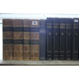 Four leather-bound volumes “Shakspere”; eight volumes “Pictorial Knowledge”; & five various other