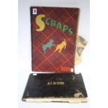 Two scrap books containing numerous illustrations, newspaper cuttings, etc.