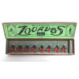 A set of Britains painted lead Types of The French Army series figures “ZOUAVES” (No. 142), boxed.