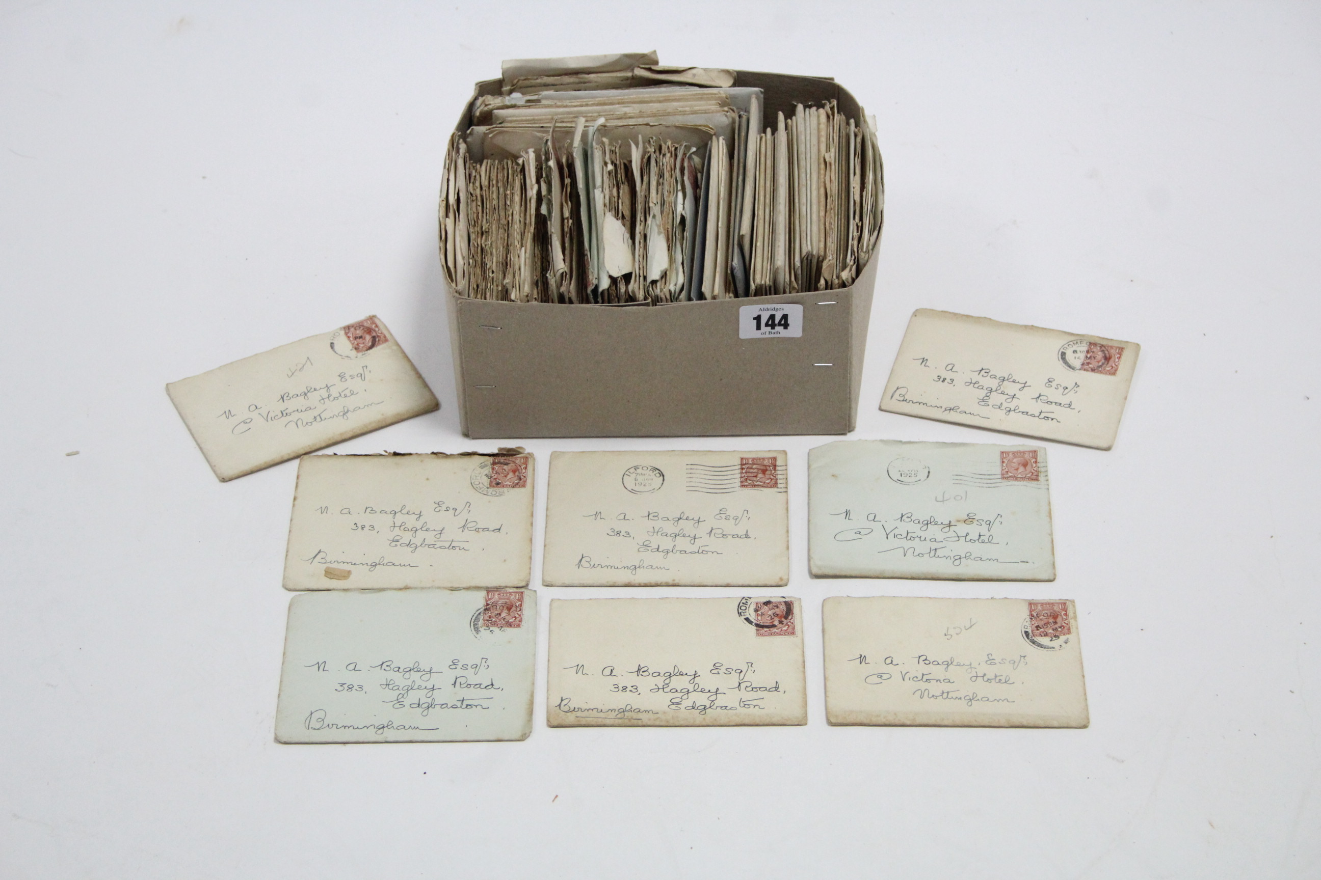 Approximately one hundred & twenty various letters, mostly relating to the Bagley family from