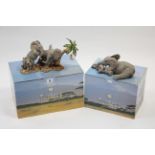 Two Country Artists “Tuskers” elephant ornaments “Goin Bananas” & “Tusker’d Out”, both boxed.